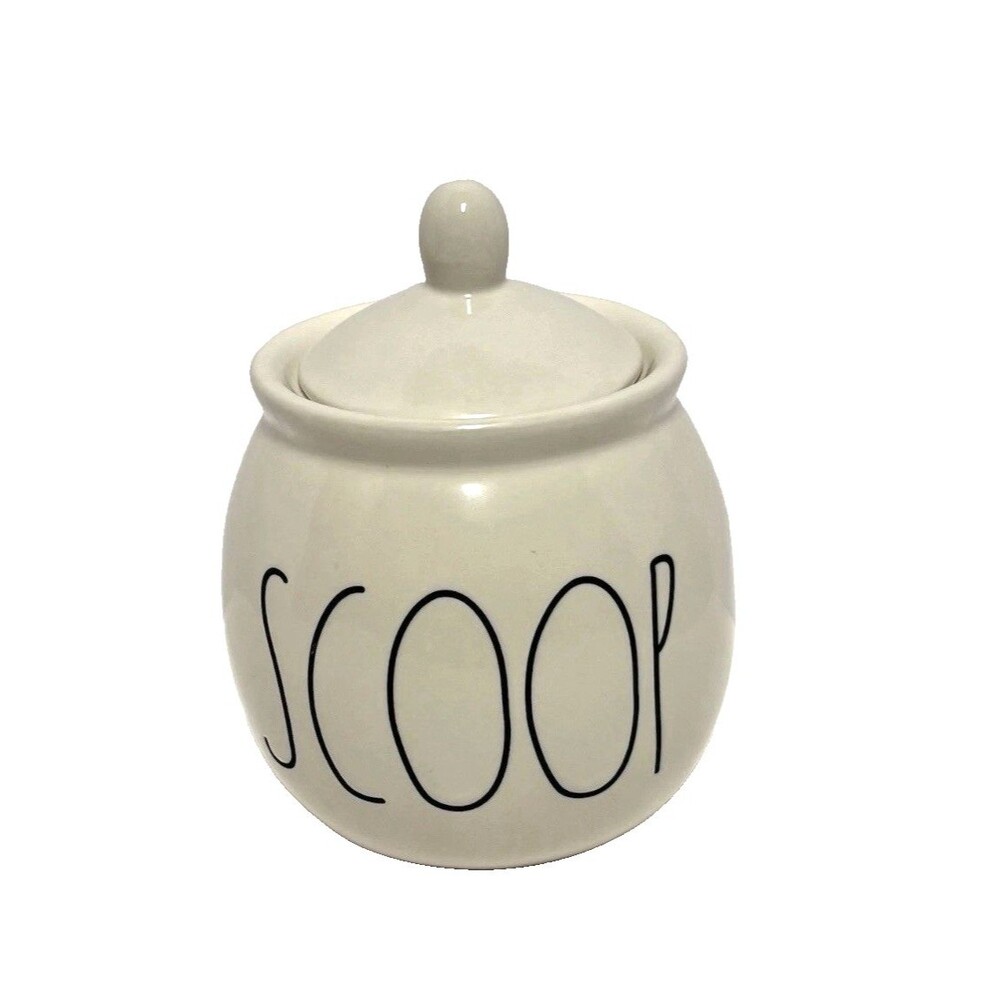 Rae Dunn “Scoop” Artisan Collection By Magenta Canister Jar With Lid